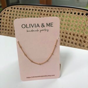 Dainty gold bracelet - handmade and brand new